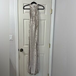“Lulus: Evening Gown crush velvet size small”